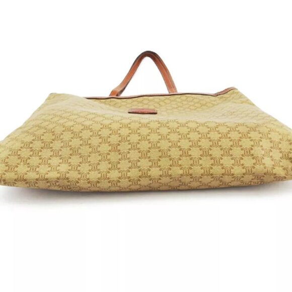 CELINE tote bag macadam beige PVC ?~ leather Authentic - Picture 5 of 9